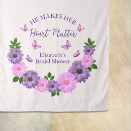 Hij laat haar hart vlinderslag Vrijgezellenfeest Wandkleed