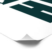 Hij leeft! Christelijk Pasen Pasen Jezus Leeg Perfect Poster (Hoek)