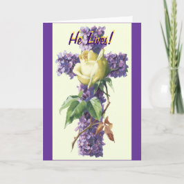 Hij leeft! feestdagen kaart
