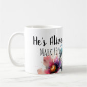 Hij Leeft Markus 16:11 Koffiemok (Links)