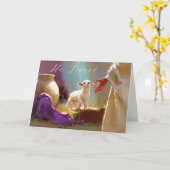 Hij leeft! paase Kaart (Gele Bloem)