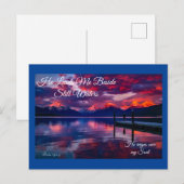 Hij leidt me nog steeds in het Paarse Briefkaart (Voorkant / Achterkant)