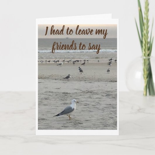 HIJ LIET AL ZIJN VRIENDEN ACHTER OM TE ZEGGEN ** G KAART (Voorkant)