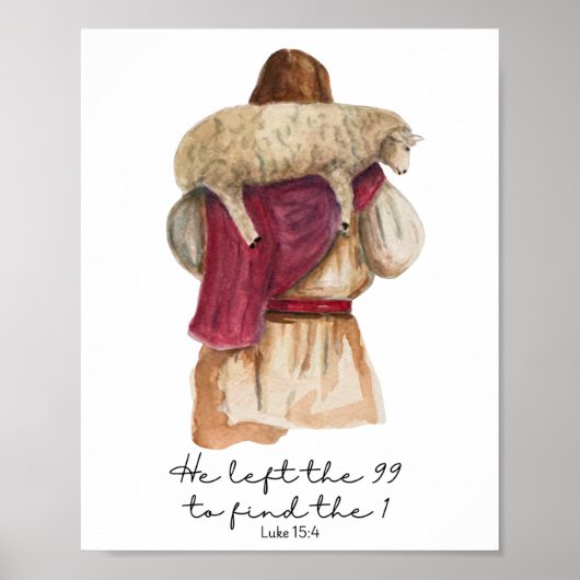 Hij liet de 99 achter om de 1 te redden poster (Voorkant)