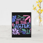 Hij liet het achter in de waterdoop Christelijk ge Kaart (Gele Bloem)