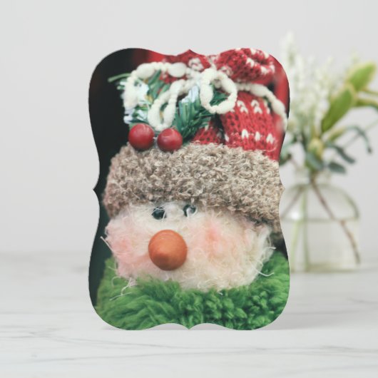 Hij lijkt op de een of andere manier overkleed feestdagenkaart (Staand voorkant)