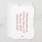 Hij lijkt op de een of andere manier overkleed feestdagenkaart (Achterkant)