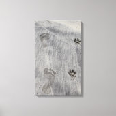 Hij loopt naast me! canvas afdruk (Voorkant)