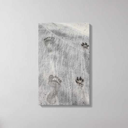 Hij loopt naast me! canvas afdruk (Voorkant)