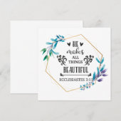 Hij maakt alles mooi bedankkaart (Voorkant / Achterkant)