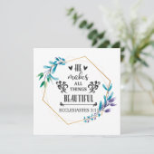 Hij maakt alles mooi bedankkaart (Staand voorkant)