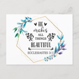 Hij maakt alles mooi briefkaart