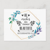 Hij maakt alles mooi briefkaart (Voorkant)