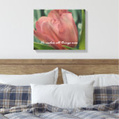 Hij maakt alles mooi in zijn Time Verse Canvas Afdruk (Insitu (Slaapkamer))