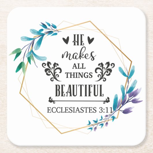 Hij maakt alles mooi kartonnen onderzetters (Voorkant)