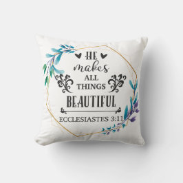 Hij maakt alles mooi kussen