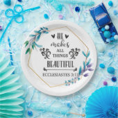 Hij maakt alles mooi papieren bordje (Feest)