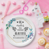 Hij maakt alles mooi papieren bordje (Feest)