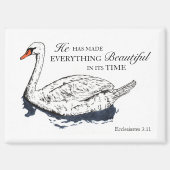 Hij maakt alles prachtig Bijbelvers magneet (Voorkant)