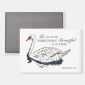 Hij maakt alles prachtig Bijbelvers magneet (Voorkant / Achterkant)