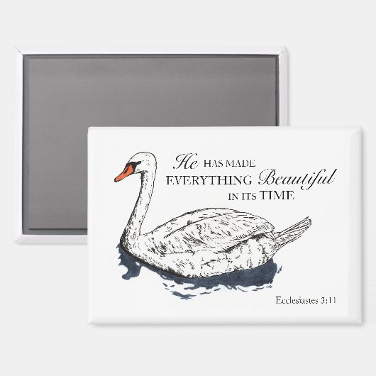 Hij maakt alles prachtig Bijbelvers magneet (Voorkant / Achterkant)