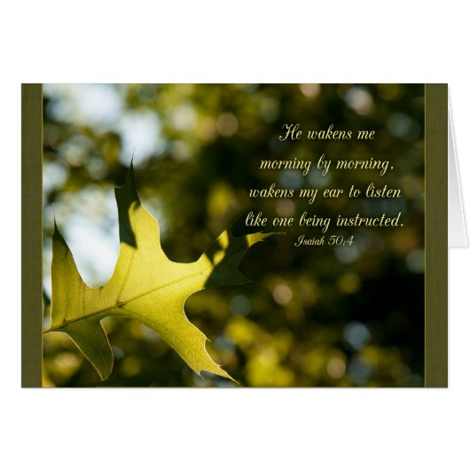 Hij maakt me wakker Parakaleo kaart (Voorkant Horizontaal)