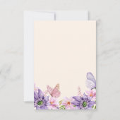 Hij maakt vlinders in mijn buik Wildflowers Bridal Bedankkaart (Achterkant)