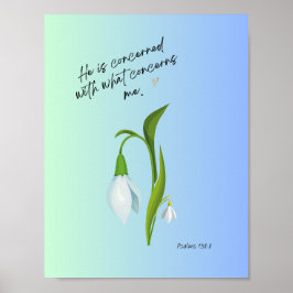 Hij maakt zich zorgen over wat ons bezighoudt. poster