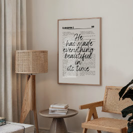 Hij maakte alle dingen mooi gedrukt poster