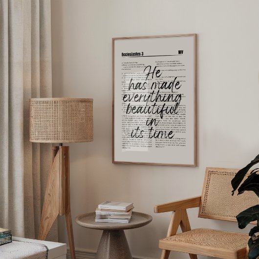 Hij maakte alle dingen mooi gedrukt poster