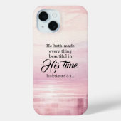 "Hij maakte alles mooi" Waterverf zonsondergang Case-Mate iPhone Case (Achterkant)