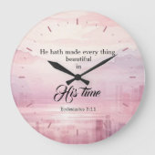 "Hij maakte alles mooi" Waterverf zonsondergang Grote Klok (Voorkant)