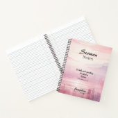 Hij maakte alles mooie Waterverf zonsondergang Notitieboek (Binnen)