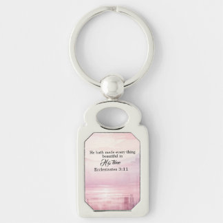 Hij maakte alles mooie Waterverf zonsondergang Sleutelhanger