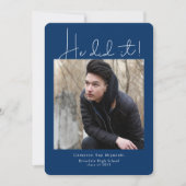 Hij maakte het Moderne Afstuderen foto Aankondiging (Voorkant)