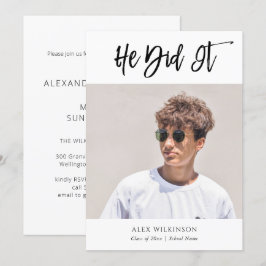 Hij maakte het Moderne Afstuderen van de Calligraf Kaart