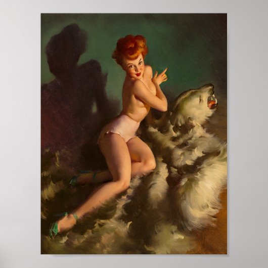 Hij maakte me bijna bang van mijn huid Pin Up Poster (Voorkant)