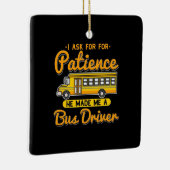 Hij maakte me een buschauffeur keramisch ornament (Rechts)