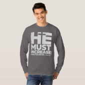Hij moet groeien (wit) t-shirt (Voorkant volledig)
