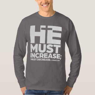 Hij moet groeien (wit) t-shirt