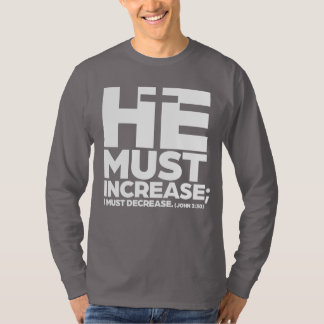 Hij moet groeien (wit) t-shirt