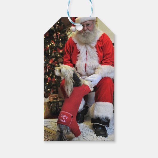 Hij moet niet langer wachten cadeaulabel (Voorkant)