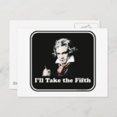 Hij neemt de vijfde. briefkaart (Voorkant / Achterkant)