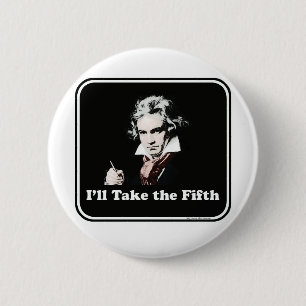 Hij neemt de vijfde. ronde button 5,7 cm