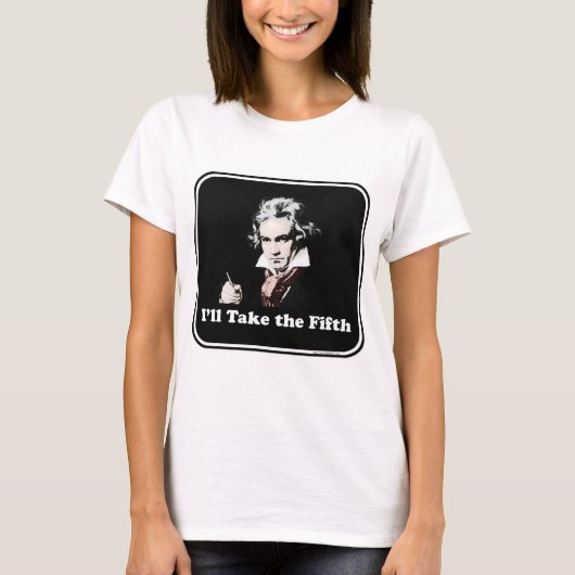 Hij neemt de vijfde. t-shirt (Voorkant)