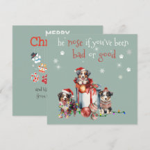 Hij neus als je slecht bent geweest of goede kerst