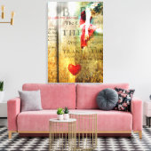 Hij noemt me geliefd canvas afdruk (Insitu (Woonkamer))