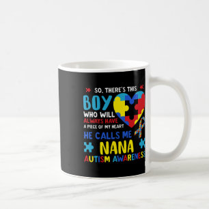 Hij noemt me Nana Grandma Autism A Koffiemok