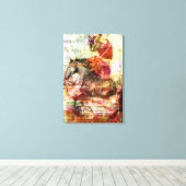 Hij noemt me vriend canvas afdruk (Insitu (Houten vloer))