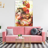 Hij noemt me vriend canvas afdruk (Insitu (Woonkamer))